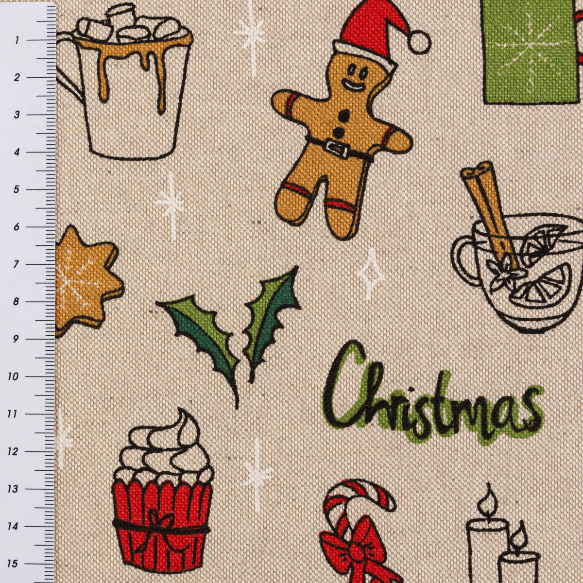 85648-Weihnachtsstoff-Dekostoff-Halbpanama-Leinenlook-Christmas-Doodle 
