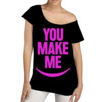 YOU MAKE ME SMILE - Frauen Longshirt YOU MAKE ME SMILE - Frauen Longshirt
