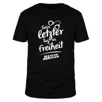 Sein letzter Tag in Freiheit - Datum & Name - Männer T-Shirt Sein letzter Tag in Freiheit - Datum & Name - Männer T-Shirt