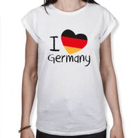 I love Germany - Fußball WM - Frauen T-Shirt I love Germany - Fußball WM - Frauen T-Shirt