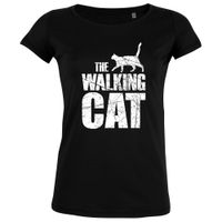 The Walking Cat Vintage - Frauen Organic T-Shirt The Walking Cat Vintage - Frauen Organic T-Shirt