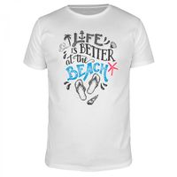 Life Is Better At The Beach - Männer Organic T-Shirt Life Is Better At The Beach - Männer Organic T-Shirt