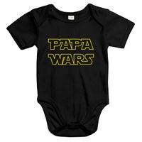 Papa wars! - Baby Kurzarm Body aus Bio-Baumwolle Papa wars! - Baby Kurzarm Body aus Bio-Baumwolle