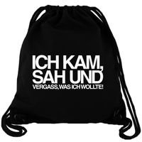 Ich kam, sah und vergass - Gym Bag Turnbeutel Ich kam, sah und vergass - Gym Bag Turnbeutel