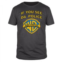 If You See Da Police Warn A Brother - Männer T-Shirt If You See Da Police Warn A Brother - Männer T-Shirt