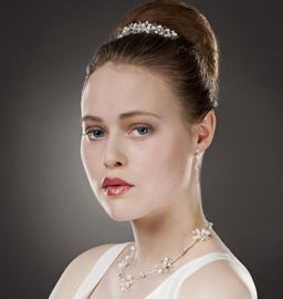 Hochzeit Perlen Diadem Diana