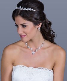 Diadem mit Zirkonia Kristallen