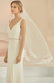 Bianco Evento Brautschleier S418 – Länge 110 cm