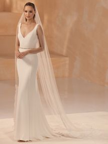 Bianco Evento Brautschleier S473 Länge 250 cm