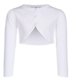 Kommunion Strick-Bolero – Weiß