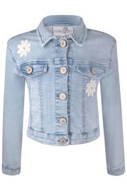 Jeansjacke Blumen festiv Eisend Kids