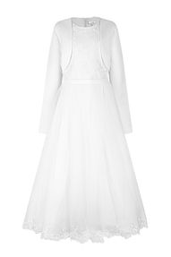 Kommunionkleid Emilia mit Bolero I Weiß