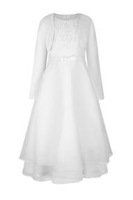 Kommunionkleid Emily mit Bolero I Weiß