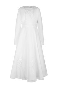 Kommunionkleid Leni mit Bolero I Weiß