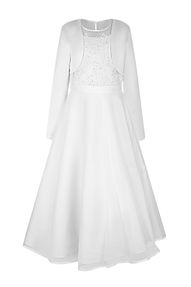 Kommunionkleid Lena mit Bolero I Weiß