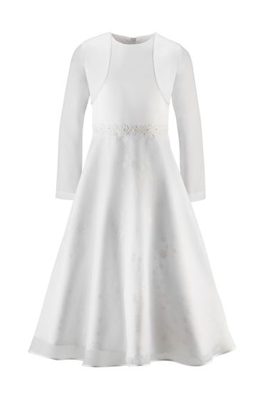 Kommunionkleid Bianca mit Bolero I Weiß I Kollektion 2026