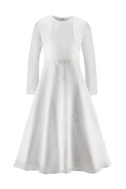 Kommunionkleid Bianca mit Bolero I Weiß I Kollektion 2026