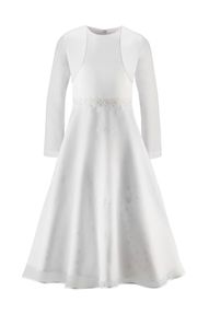 Kommunionkleid Bianca mit Bolero I Weiß I Kollektion 2026