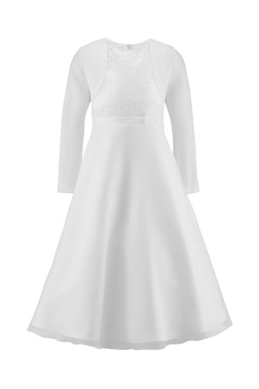 Kommunionkleid Luna mit Bolero I Weiß I Kollektion 2026