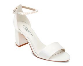 Brautschuhe Bella mit Satinriemchen