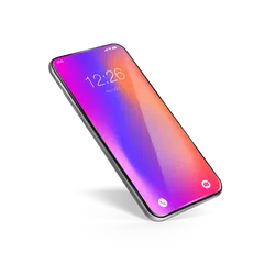 Smartphone mit abgerundeten Kanten