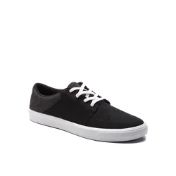 Schwarze sneakers mit weißer Sole