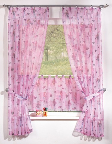 Kinderzimmer Gardine Set mit Herz Girl Motiv in rosa Schöner Wohnen ... Kinderzimmer Gardine Set mit Herz Girl Motiv in rosa Schöner Wohnen ...