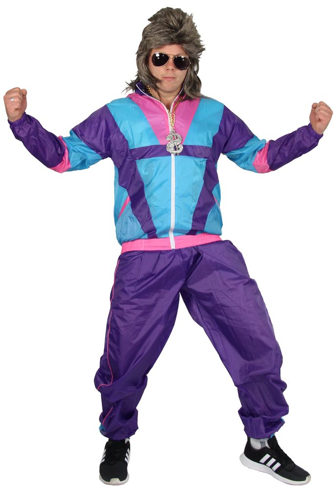 Retro Trainingsanzug Trainingsjacke 80er Herren Vintage Adidas