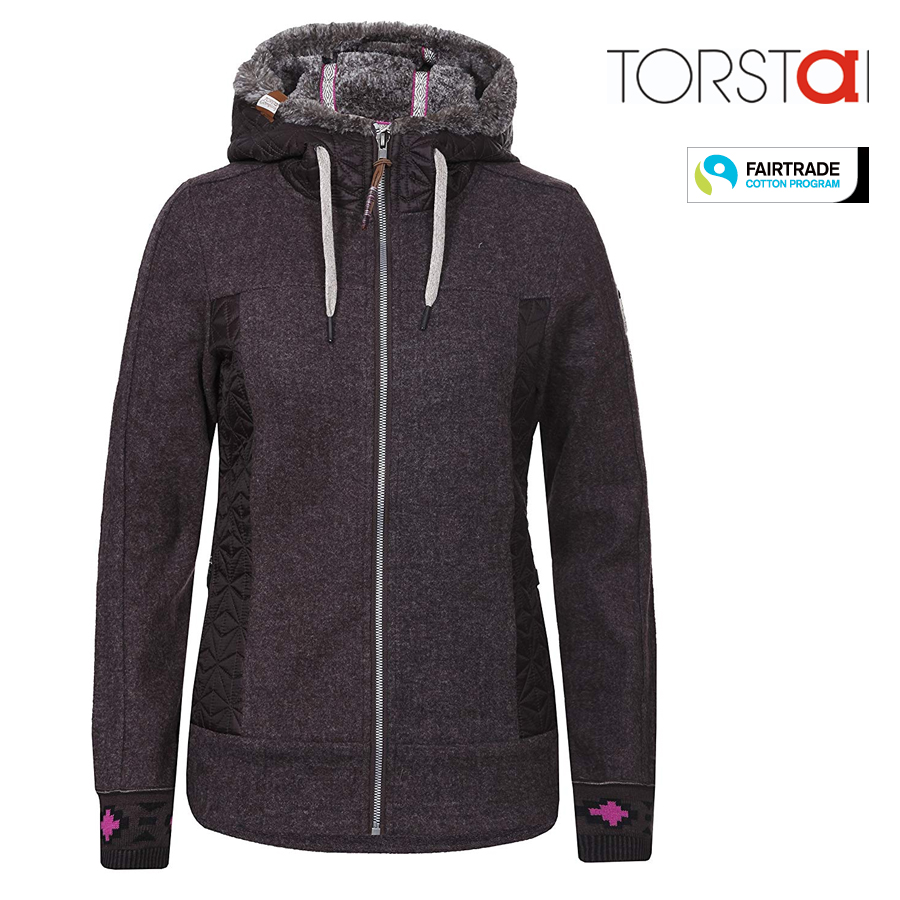 hive outdoor Torstai Damen Jacke Fleeceacke Wolloptik TORSTAI Strick Jacke wärmende Damen Outdoor Jacke mit