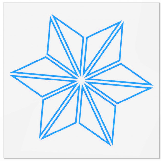 SUPACAZ - Star Decal Aufkleber Sticker - Fahrrad - bunt