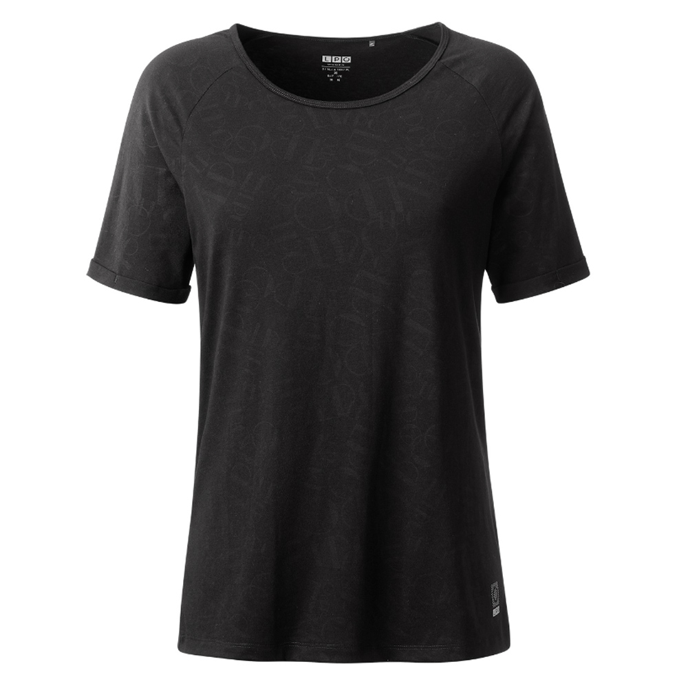 LPO - funktionelles T-Shirt mit Krempelärmeln Sheena, schwarz