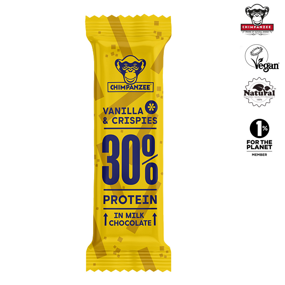 Chimpanzee - Protein 30% Energy Bar 50 gr. - Vanilla & Crispies