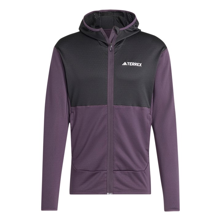 Adidas TERREX Xperior Light Hooded Fleece Jacket - Fleecejacke [IW4177: Aurora Black / Black]