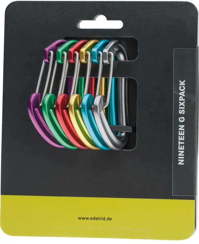 Edelrid Nineteen G Sixpack – 6 Karabiner