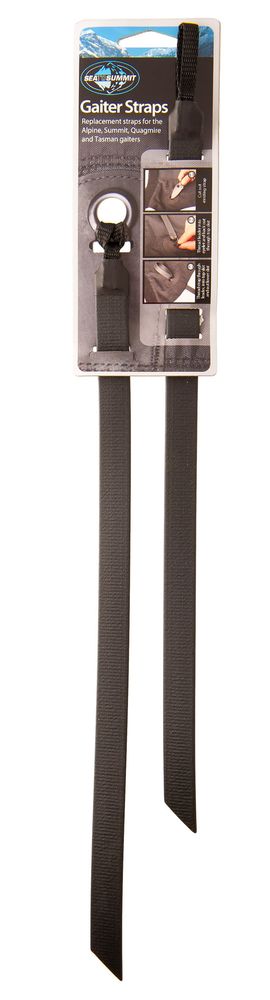 SEATOSUMMIT Gaiter Straps - Replacement Pair - Black