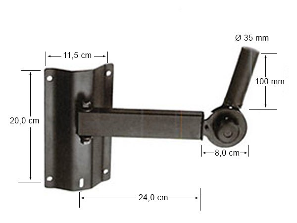 2 x Wandhalter für DJ PA Boxen Lautsprecher Box Stativ Flansch Halterung (2 Stück) Modell: BS13x2 2 x Wandhalter für DJ PA Boxen Lautsprecher Box Stativ Flansch Halterung (2 Stück) Modell: BS13x2