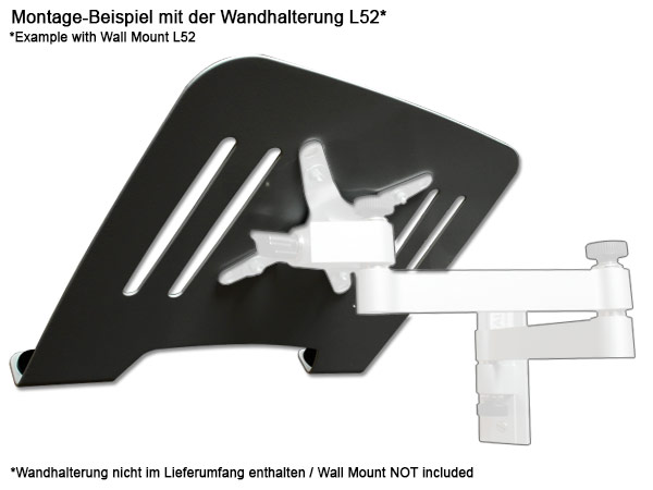 Universal Halterung Laptop Notebook Netbook Befestigung an Wandhalterung VESA 75 Schwarz, Weiss oder Silber Modell: IP3V Universal Halterung Laptop Notebook Netbook Befestigung an Wandhalterung VESA 75 Schwarz, Weiss oder Silber Modell: IP3V