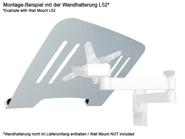 Universal Halterung Laptop Notebook Netbook Befestigung an Wandhalterung VESA 75 Schwarz, Weiss oder Silber Modell: IP3V Universal Halterung Laptop Notebook Netbook Befestigung an Wandhalterung VESA 75 Schwarz, Weiss oder Silber Modell: IP3V