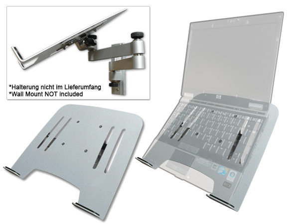 Universal Halterung Laptop Notebook Netbook Befestigung an Wandhalterung VESA 75 Schwarz, Weiss oder Silber Modell: IP3V Universal Halterung Laptop Notebook Netbook Befestigung an Wandhalterung VESA 75 Schwarz, Weiss oder Silber Modell: IP3V