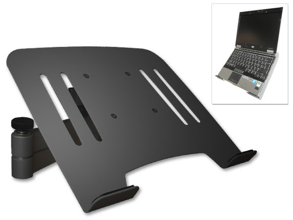 Laptop Wandhalterung Halterung (TÜV SÜD-geprüft) schwarz mit Notebook Adapterplatte Ablage schwarz Modell: L52B-IP3B Laptop Wandhalterung Halterung (TÜV SÜD-geprüft) schwarz mit Notebook Adapterplatte Ablage schwarz Modell: L52B-IP3B