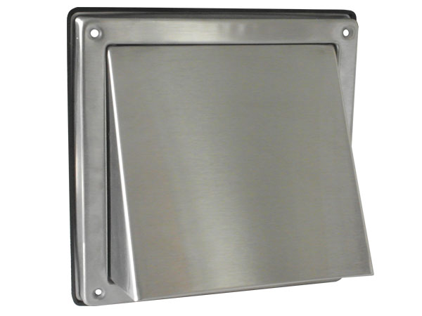 Edelstahl Lüftungsgitter 150mm - Abluftgitter Für Küche & Bad Mit 45° Design Und Wetterschutz