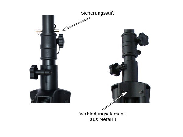 1 x Lautsprecher Stativ höhenverstellbar von 1,25 m bis 2,10 m für Bühne, Proberaum, HiFi, Party, Disco, PA, DJ Modell: BS0 1 x Lautsprecher Stativ höhenverstellbar von 1,25 m bis 2,10 m für Bühne, Proberaum, HiFi, Party, Disco, PA, DJ Modell: BS0