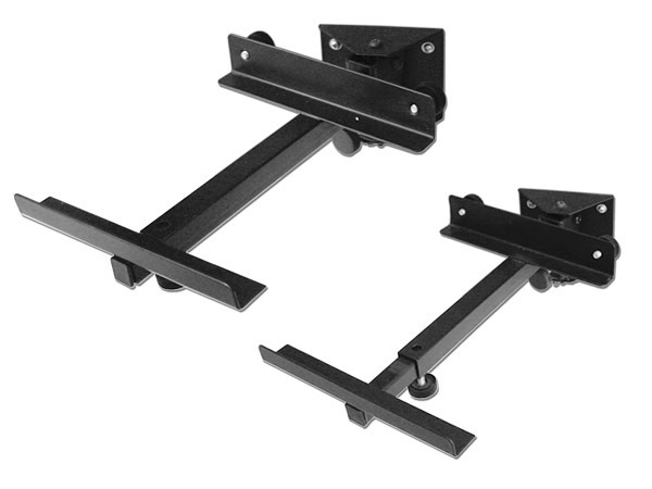 Lautsprecher Wandhalter (schwarz) für Lautsprecher Auflagefläche vergrößerbar Metall Modell: BH2B Lautsprecher Wandhalter (schwarz) für Lautsprecher Auflagefläche vergrößerbar Metall Modell: BH2B
