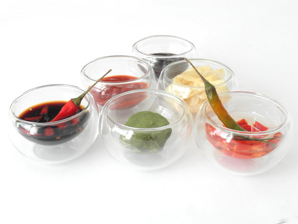 6 Stück Sushi Zutaten Glas Schälchen Kochzutaten Doppelwand isoliert Modell: TC10SH 6 Stück Sushi Zutaten Glas Schälchen Kochzutaten Doppelwand isoliert Modell: TC10SH