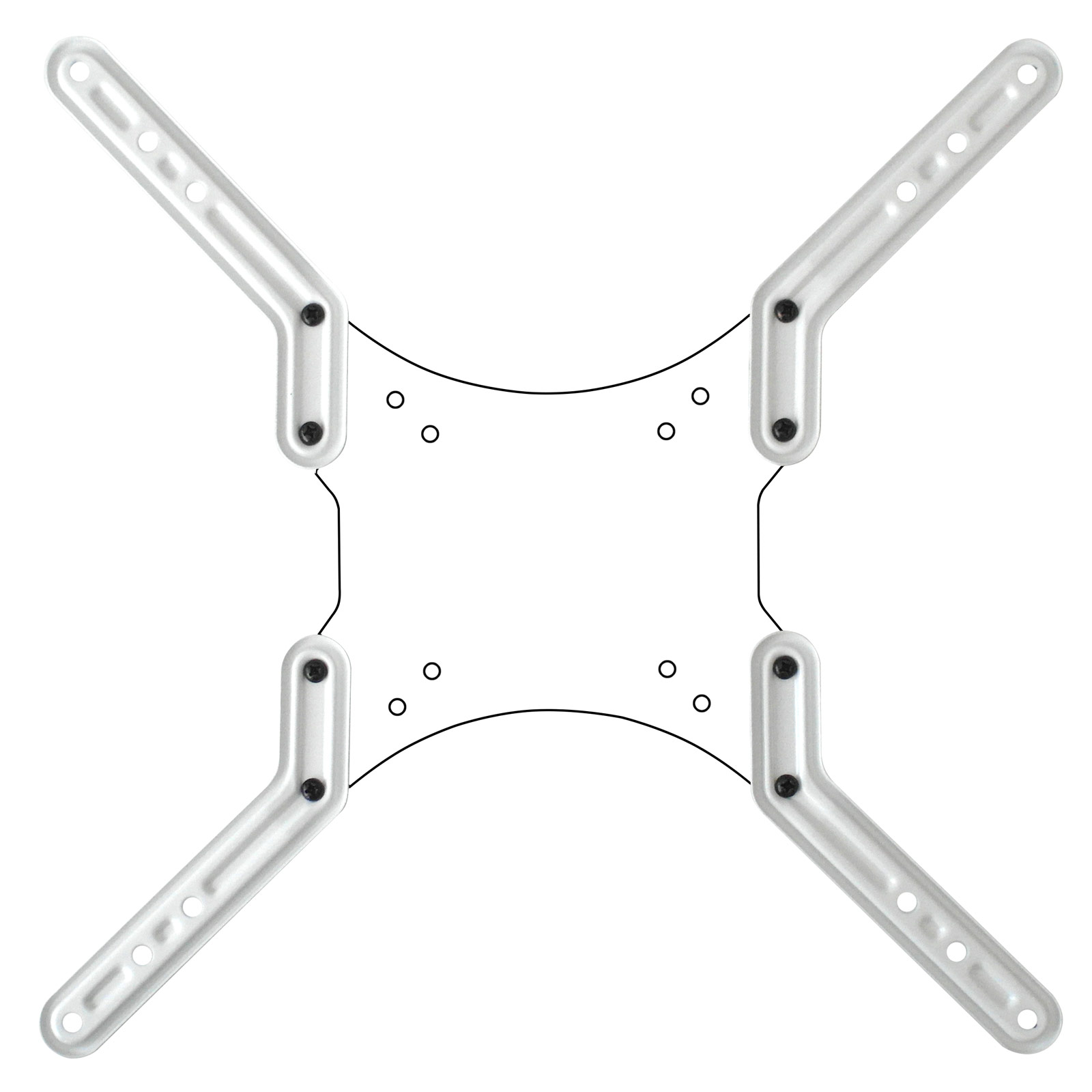 [Paket] VESA Adapter für LCD LED OLED Fernseher Halterung Erweiterung um 20 cm (von VESA 200 auf