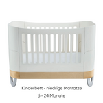 Gaia Baby Serena Cot Bett und Beistellbett Set mit Matratze