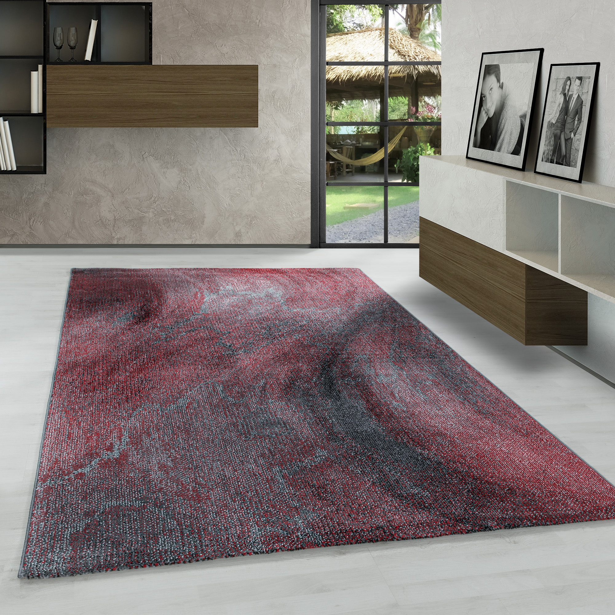 modern Teppich Teppich ELYSUM Design eBay design Blau CARDIN Marmor PIERRE Kurzflor |