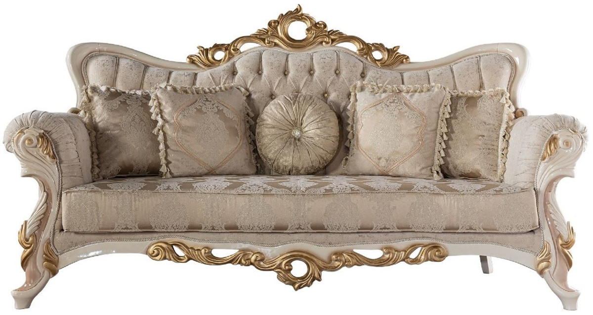 Luxus Barock Sofa Italien - Hochwertige Verarbeitung von Casa Padrino - Luxus Barock Möbel