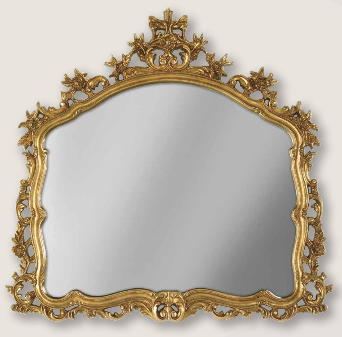 Casa Padrino espejo de mesa de cosmética de lujo latón antiguo
