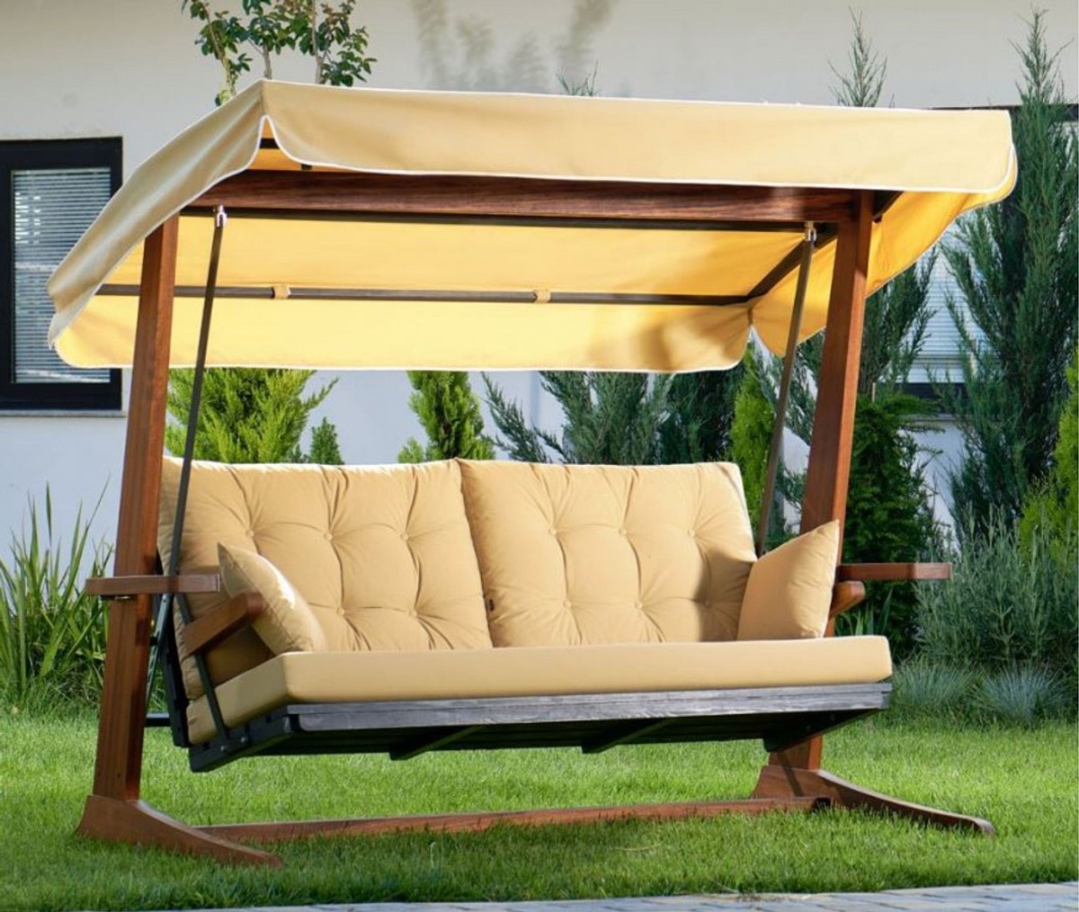 Luxus Hollywood Schaukel von Casa Padrino in Creme